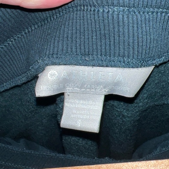 Athleta Double Cozy Karma Jogger Small Green - Picture 7 of 7